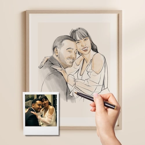 Watercolor Style Portrait